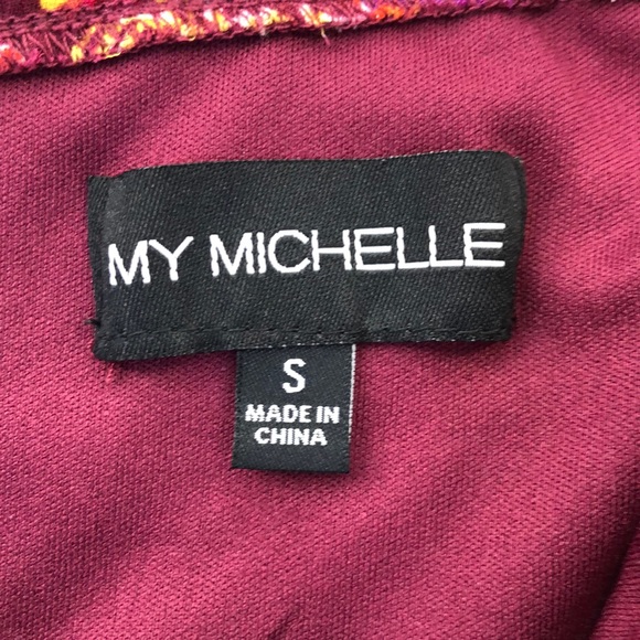 My Michelle Multi Color Shark Bite Hem Sleeveless - Picture 6 of 8